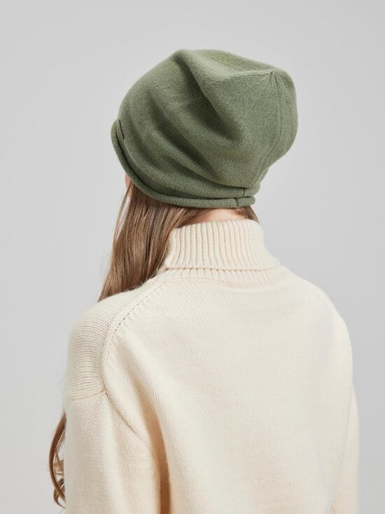 Cozy 100% Merino Wool Slouchy Beanie Hat for Women - Warm, Soft & Breathable main image 6